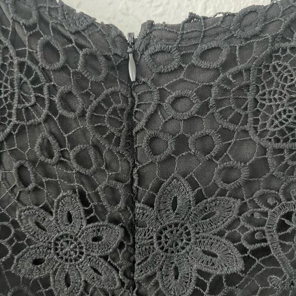 Aqua Lace Puff Sleeve Dress - M - Picture 7 of 8